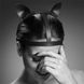 Маска кішечки Bijoux Indiscrets MAZE - Cat Ears Headpiece Black, екошкіра фото