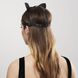 Маска кошечки Bijoux Indiscrets MAZE - Cat Ears Headpiece Black, экокожа фото