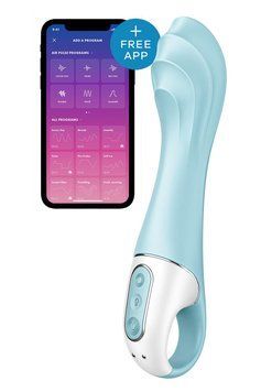 Смарт-вібратор точки G Satisfyer Air Pump Vibrator 5+, надувається фото і опис