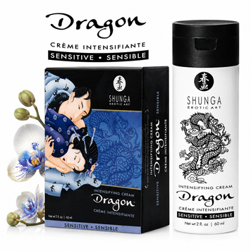 Стимулювальний крем для пар Shunga Dragon Cream SENSITIVE (60 мл) ніжніший ефект