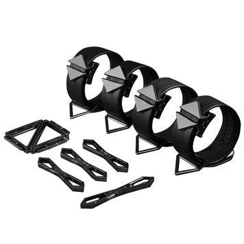 Набор фиксаторов для рук и ног LOCKINK Hogtie Set, черный, ремни из натуральной кожи фото и описание