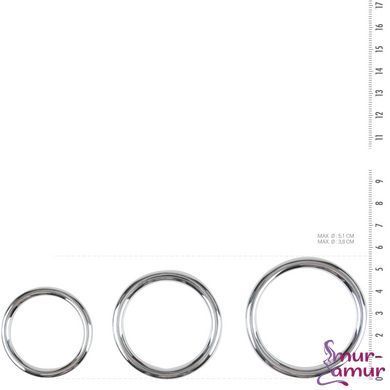 Набір ерекційних кілець Sinner Gear Unbendable &ndash; Cock/Ball Ring and Glans Ring Set фото і опис