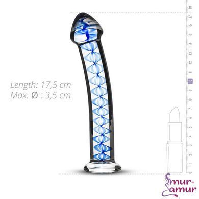 Стеклянный дилдо Gildo Glass Dildo No. 4, для точки G и простаты фото и описание