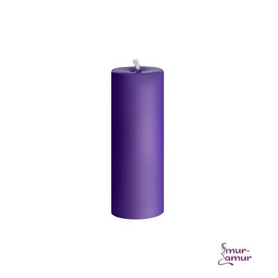 Фиолетовая свеча восковая S 10 см низкотемпературная фото и описание