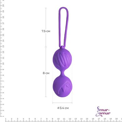 Вагінальні кульки Adrien Lastic Geisha Lastic Balls Mini Violet (S), діаметр 3,4 см, вага 85 гр фото і опис