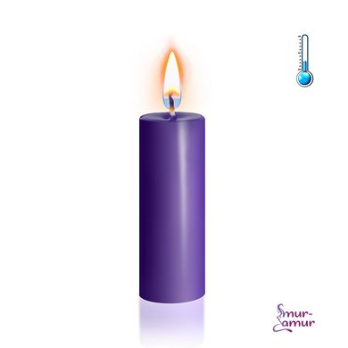 Фиолетовая свеча восковая S 10 см низкотемпературная фото и описание