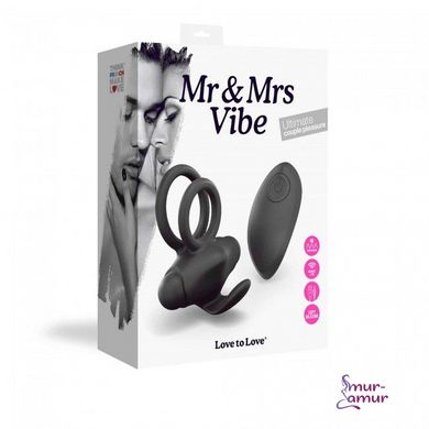 Эрекционное виброкольцо Love To Love Mr & Mrs VIBE с пультом д/у фото и описание