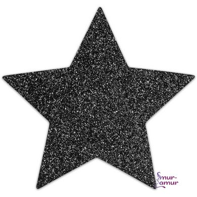 Пестіс - стикини Bijoux Indiscrets - Flash Star Black, наклейки на соски фото і опис