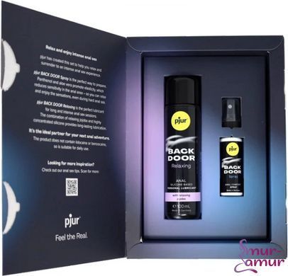 Подарунковий набор pjur BACK DOOR Value Pack: силіконова змазка 100 мл та розслаблювальний спрей 20 фото і опис
