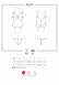 Сатиновый кружевной корсет Obsessive 810-COR-2 babydoll & thong S/M, белый, корсет, танга фото