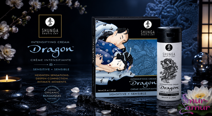 Стимулирующий крем для пар Shunga Dragon Cream SENSITIVE (60 мл) более нежный эффект