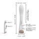 Вибратор-кролик с подогревом Dorcel FLEXI RABBIT WHITE, гибкий ствол фото