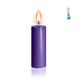 Фиолетовая свеча восковая S 10 см низкотемпературная фото