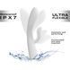 Вибратор-кролик с подогревом Dorcel FLEXI RABBIT WHITE, гибкий ствол фото