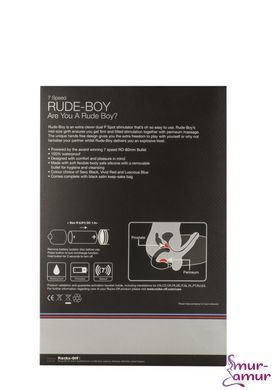Вібромасажер простати Rocks Off Rude-Boy Black, масаж промежини, макс. діаметр 2,5 см фото і опис