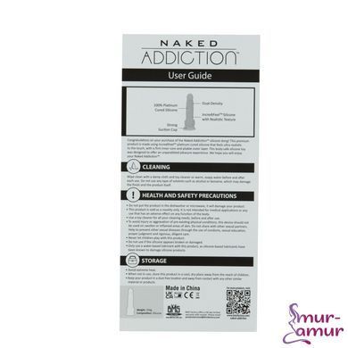 Фаллоимитатор ADDICTION Dual Density Silicone Dildo Caramel 8&Prime;, присоска, диаметр 4,3 см, вибропуля