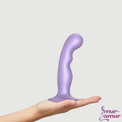 Насадка для страпона Strap-On-Me Dildo Plug P&G Lilas Metallic M фото и описание