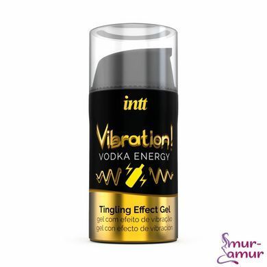 Жидкий вибратор Intt Vibration Vodka (15 мл), густой гель, очень вкусный, действует до 30 минут фото и описание