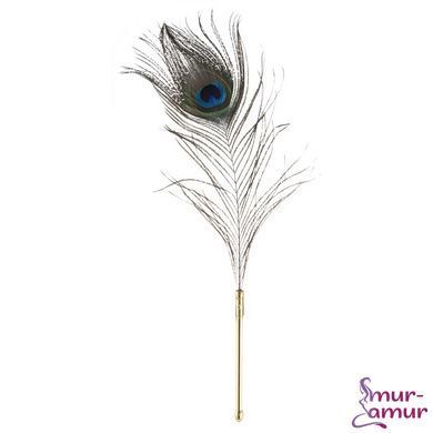 Щекоталка LOCKINK SEVANDA Natural Peacock Flirting Feather Tickler, перья павлина и страуса фото и описание