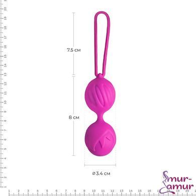 Вагинальные шарики Adrien Lastic Geisha Lastic Balls Mini Magenta (S), диаметр 3,4см, вес 85гр