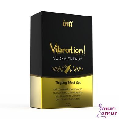 Жидкий вибратор Intt Vibration Vodka (15 мл), густой гель, очень вкусный, действует до 30 минут фото и описание