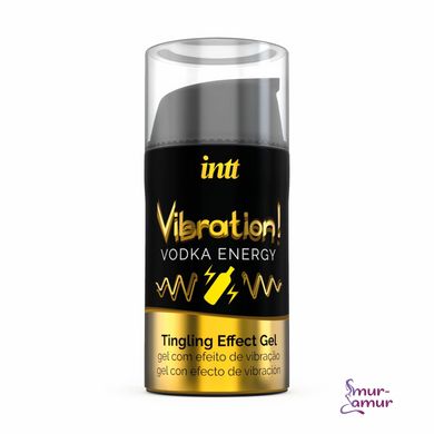 Жидкий вибратор Intt Vibration Vodka (15 мл), густой гель, очень вкусный, действует до 30 минут фото и описание