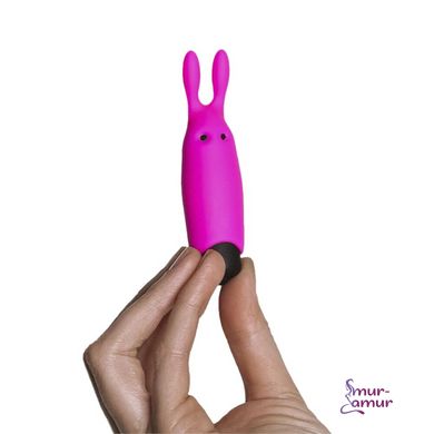 Вибропуля Adrien Lastic Pocket Vibe Rabbit Pink со стимулирующими ушками фото и описание