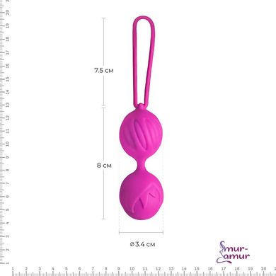 Вагинальные шарики Adrien Lastic Geisha Lastic Balls Mini Magenta (S), диаметр 3,4см, вес 85гр фото и описание