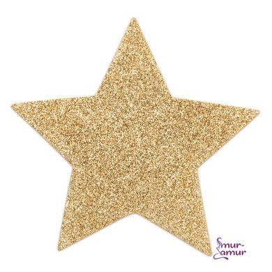 Пестіс - стикини Bijoux Indiscrets - Flash Star Gold, наклейки на соски фото і опис