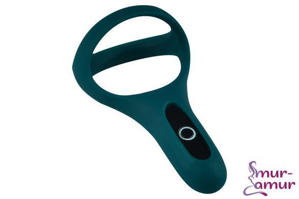 Подвійне ерекційне кільце Fun Town Rise Turquoise, керування зі смартфона фото і опис