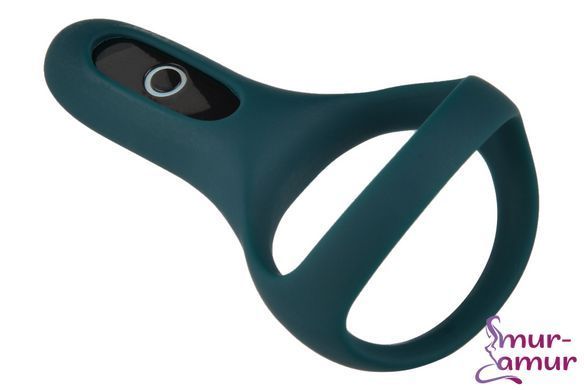 Подвійне ерекційне кільце Fun Town Rise Turquoise, керування зі смартфона фото і опис