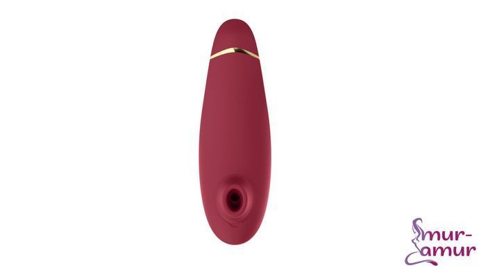 Вакуумный клиторальный стимулятор Womanizer Premium 2 - Bordeaux, функции Autopilot и Smart Silence фото и описание