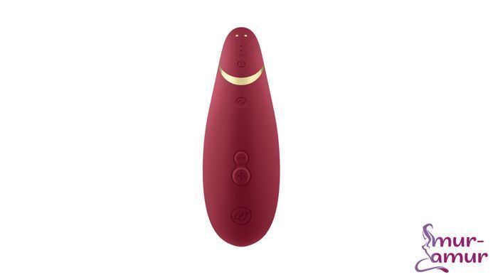Вакуумный клиторальный стимулятор Womanizer Premium 2 - Bordeaux, функции Autopilot и Smart Silence фото и описание