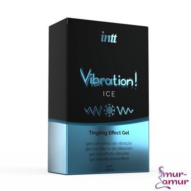 Рідкий вібратор Intt Vibration Ice (15 мл), густий гель, дуже незвичайний, діє до 30 хвилин фото і опис
