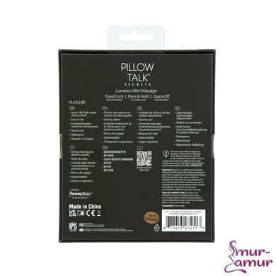 Минивибромассажер Pillow Talk Secrets - Pleasure - Clitoral Vibrator Wand, мощный мотор