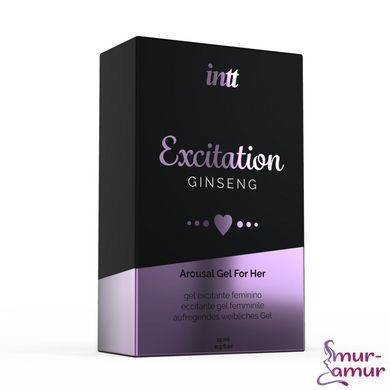 Збуджувальний гель Intt Excitation (15 мл) з екстрактом женьшеню, з ефектом вібрації