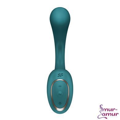 Вагінально-кліторальний вібратор Satisfyer G for Goddess 2 Bottle Green, 2 мотори