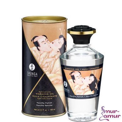 Розігрівальна олія Shunga Aphrodisiac Warming Oil &ndash; Vanilla Fetish (100 мл) без цукру, смачна