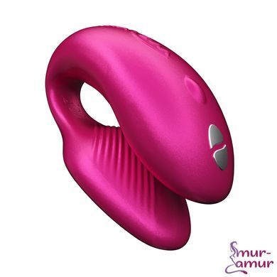 Смарт-вибратор для пар We-Vibe Chorus Cosmic Pink, сенсорное управление вибрациями сжатием пульта фото и описание