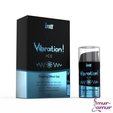 Рідкий вібратор Intt Vibration Ice (15 мл), густий гель, дуже незвичайний, діє до 30 хвилин фото і опис