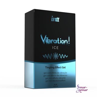 Жидкий вибратор Intt Vibration Ice (15 мл), густой гель, очень необычный, действует до 30 минут фото и описание