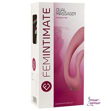 Вибратор Femintimate Dual Massager вагинально-клиторальный с чехлом для храненя, 2 мотора фото и описание