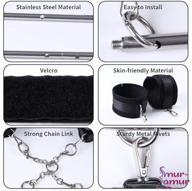 БДСМ-набір LOCKINK YEAHWOW Door Swing & Leg Spreader Bondage set