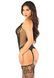 Комплект кружевной Leg Avenue Cami Garter, One Size, Black, корсет с чулками и стрингами фото