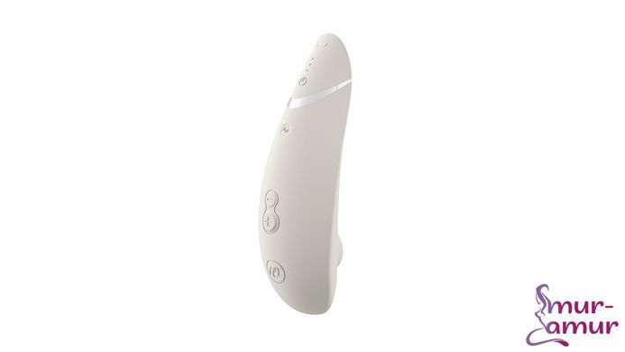 Вакуумний кліторальний стимулятор Womanizer Premium 2 - Grey, функції Autopilot та Smart Silence фото і опис