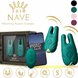 Смарт-вібратор для грудей Zalo - Nave Turquoise Green, пульт ДК, робота через додаток