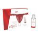 Набор Intt BRAZILIAN PANTY RED: трусики на резинке S-XL с жемчужным кольцом + клубничный лубрикант фото