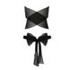 Комплект белья AMORE SET black - Passion: стринги и лиф в виде подарочной ленты с бантом фото