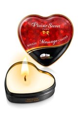 Масажна свічка сердечко Plaisirs Secrets Coconut (35 мл) фото і опис