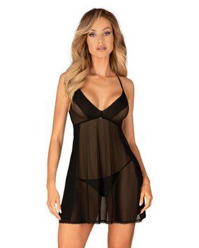 Пеньюар и трусики Obsessive Latinesa babydoll & thong XS/S фото и описание